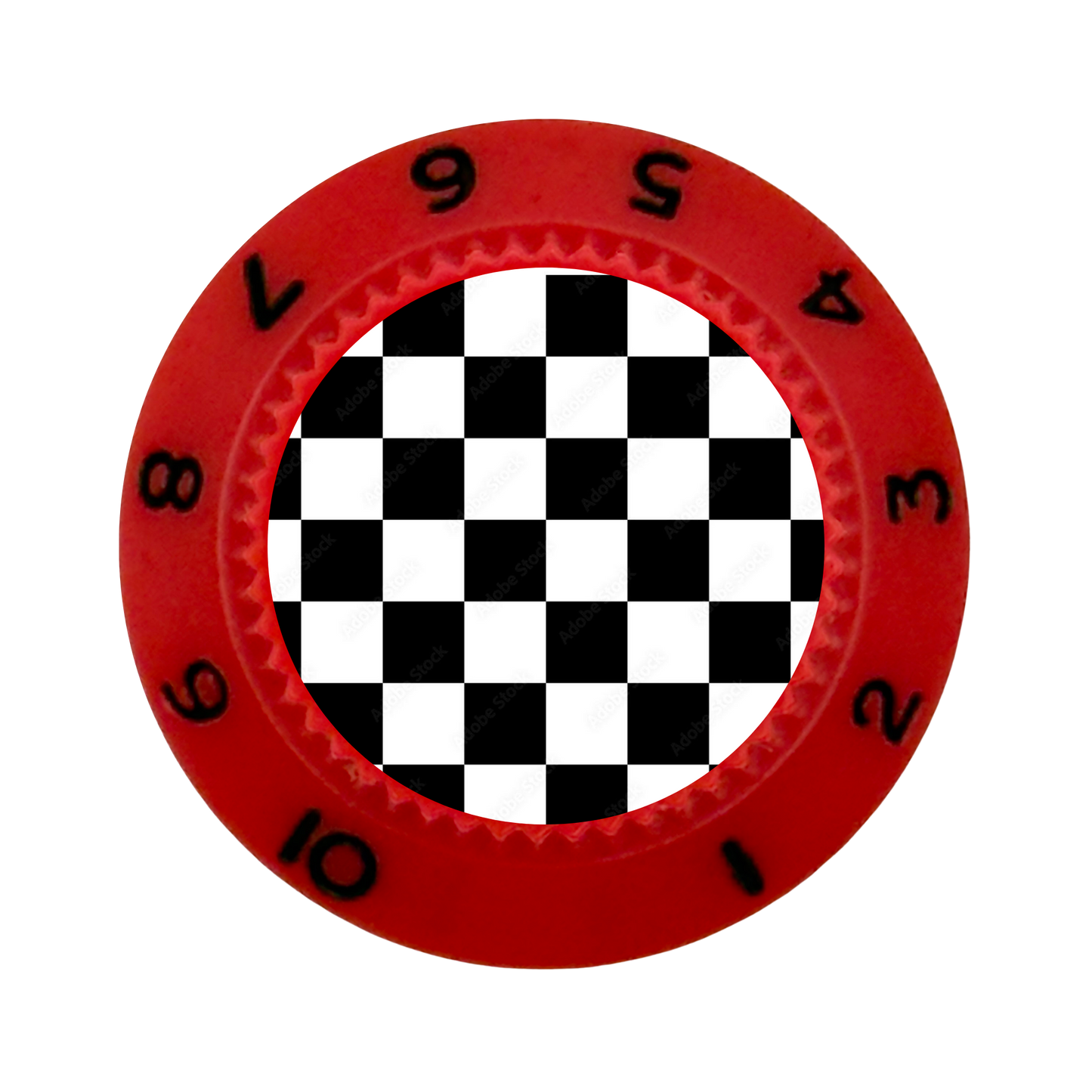 Custom Strums™ Checkerboard Strat-Style Knob (Single)