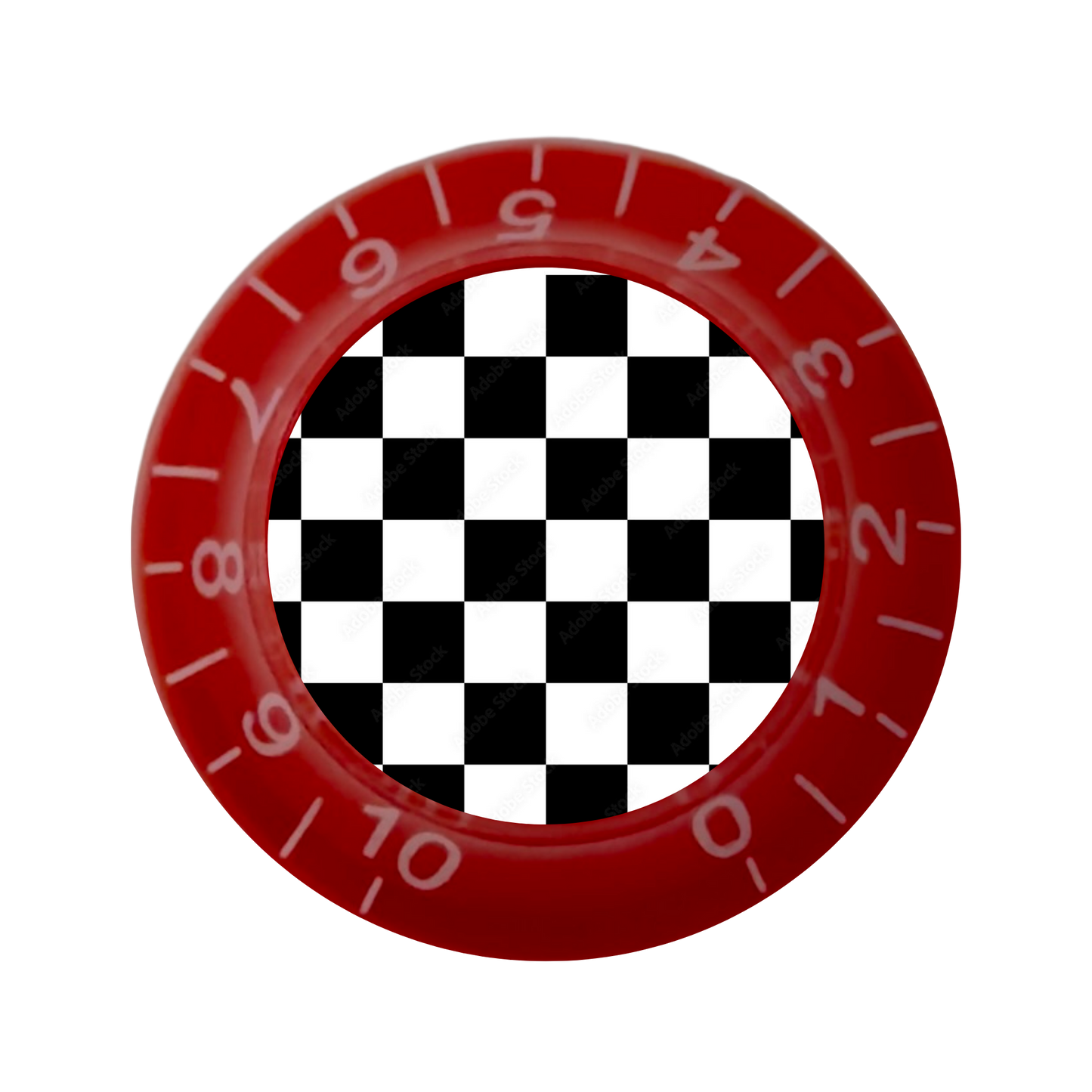 Custom Strums™ Checkerboard Bell-Style Knob (Single)