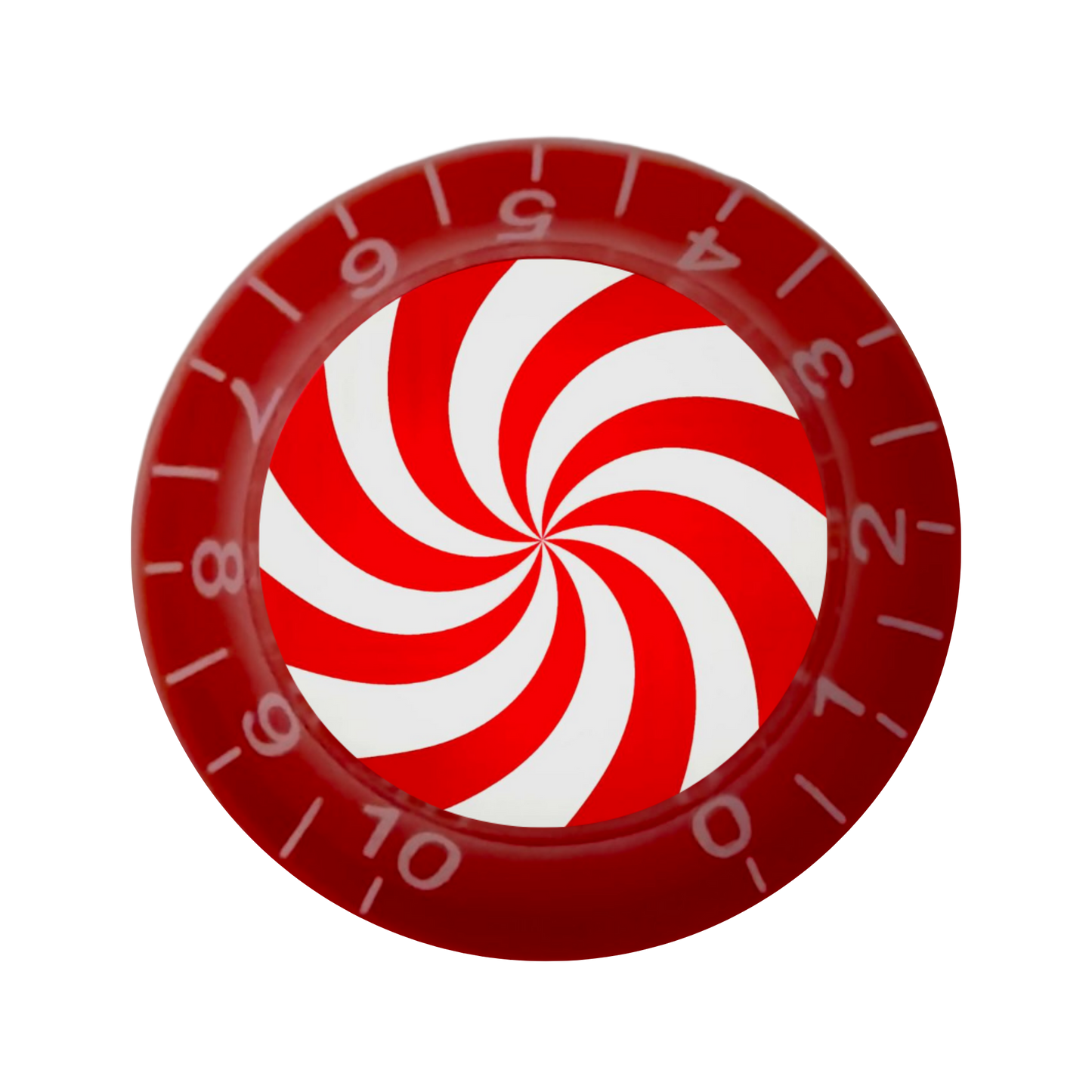 Custom Strums™ Peppermint Swirl Bell-Style Knob (Single)