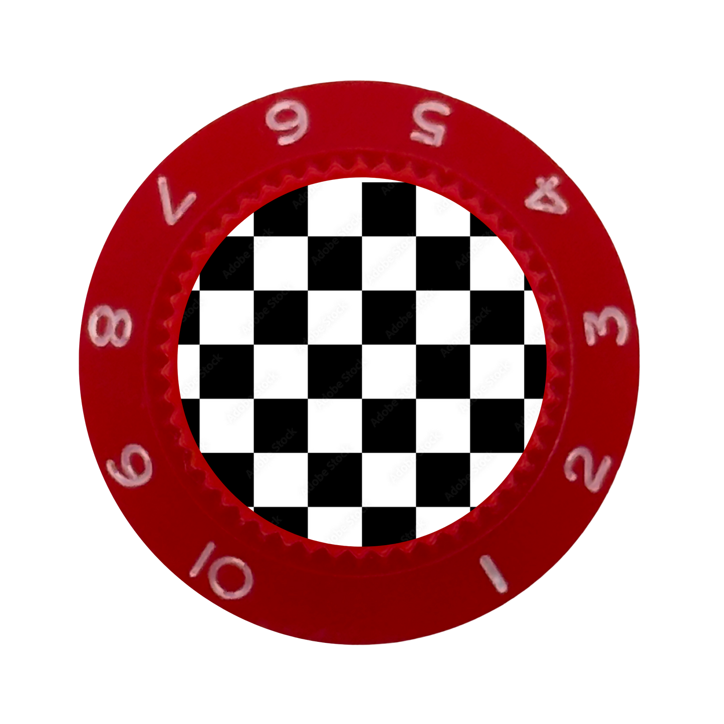 Custom Strums™ Checkerboard Strat-Style Knob (Single)