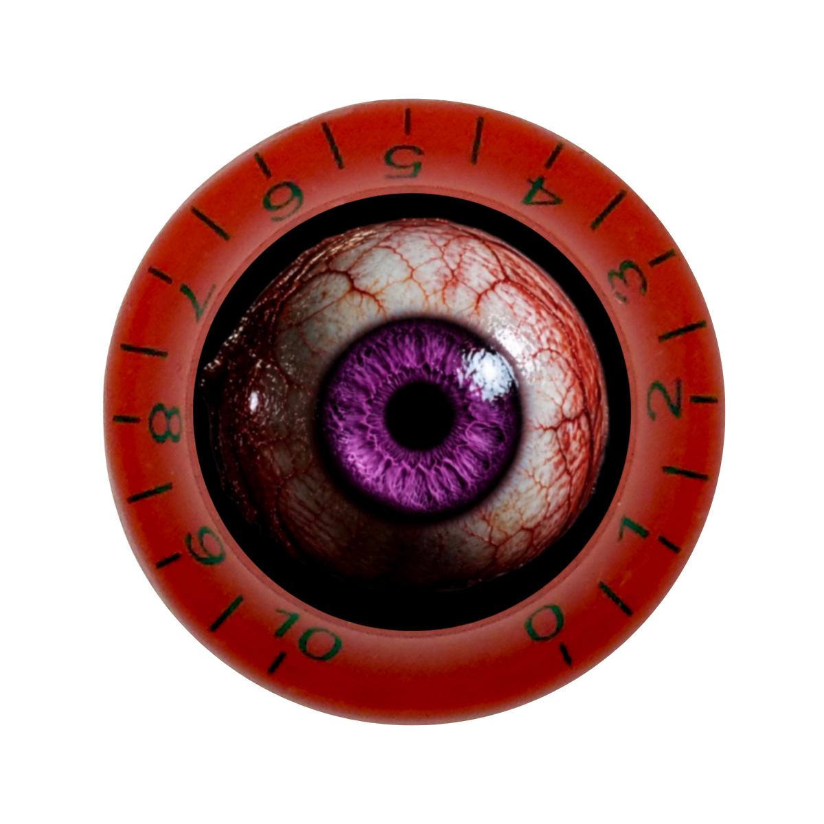 Custom Strums® Scary Purple Eyeball Bell-Style Knob Metric (Single)