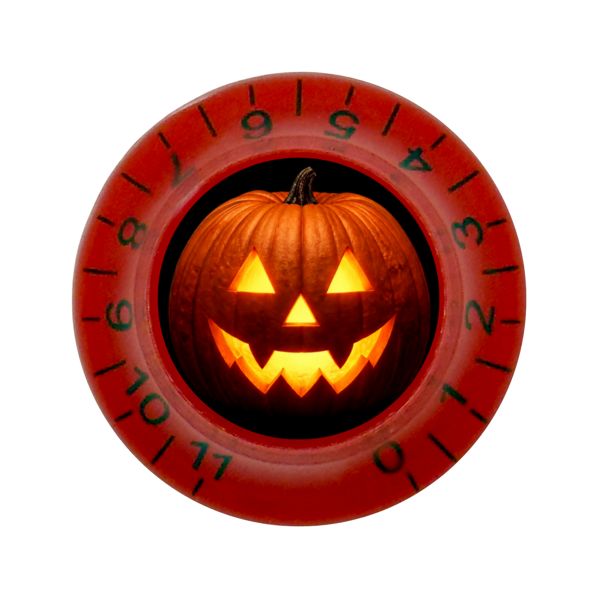 Custom Strums® Jack-o’-Lantern Bell-Style Knob Metric (Single)