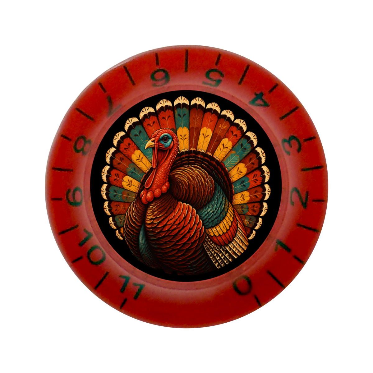 Custom Strums® Thanksgiving Turkey Bell-Style Knob Imperial (Single)