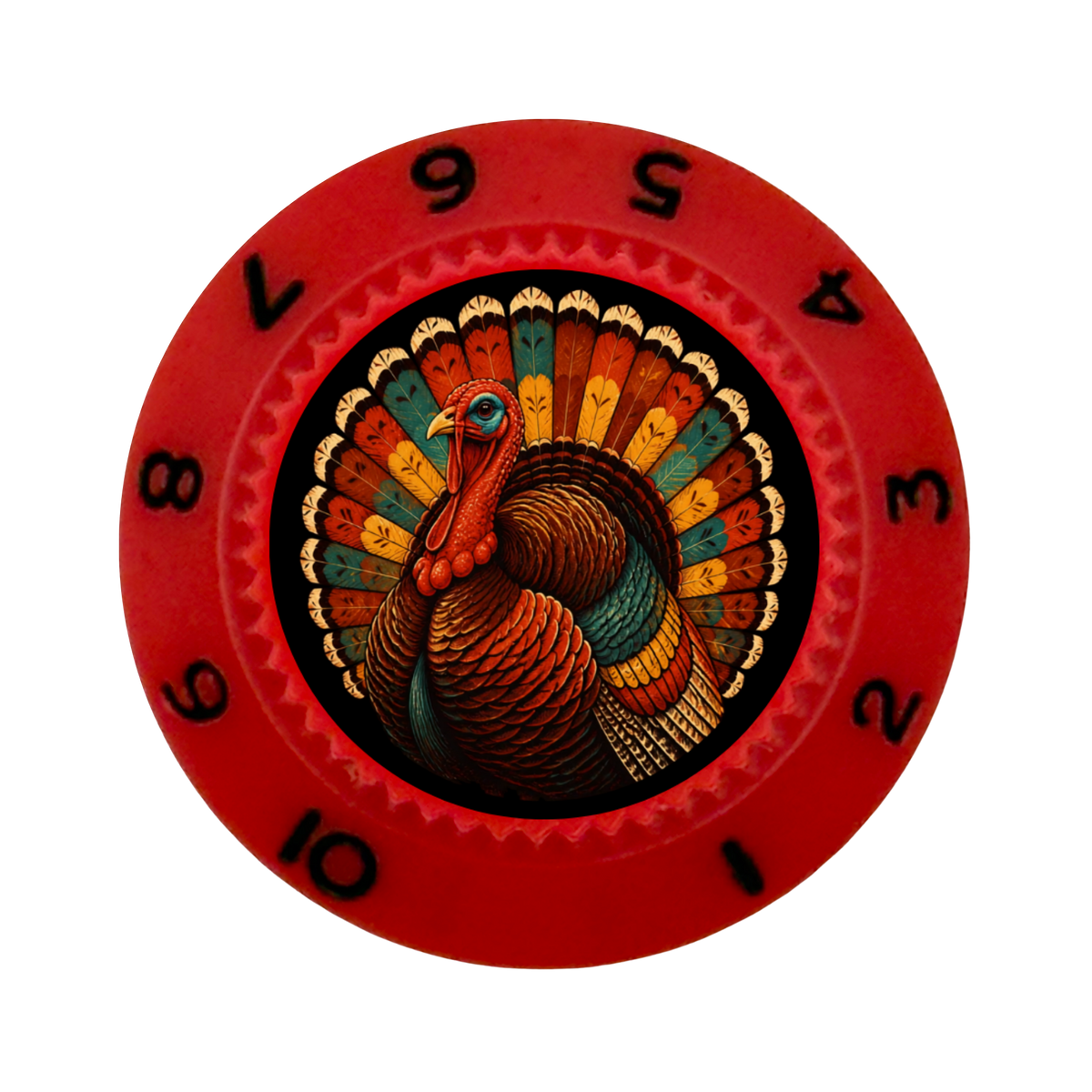 Custom Strums® Thanksgiving Turkey Strat-Style Knob (Single)