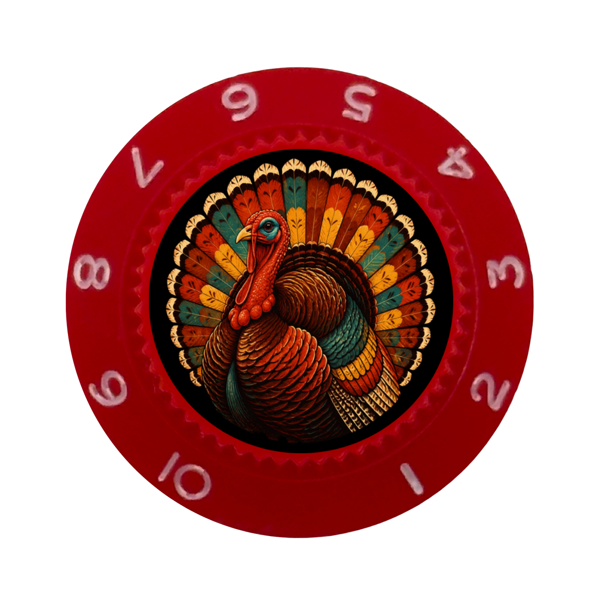 Custom Strums® Thanksgiving Turkey Strat-Style Knob (Single)