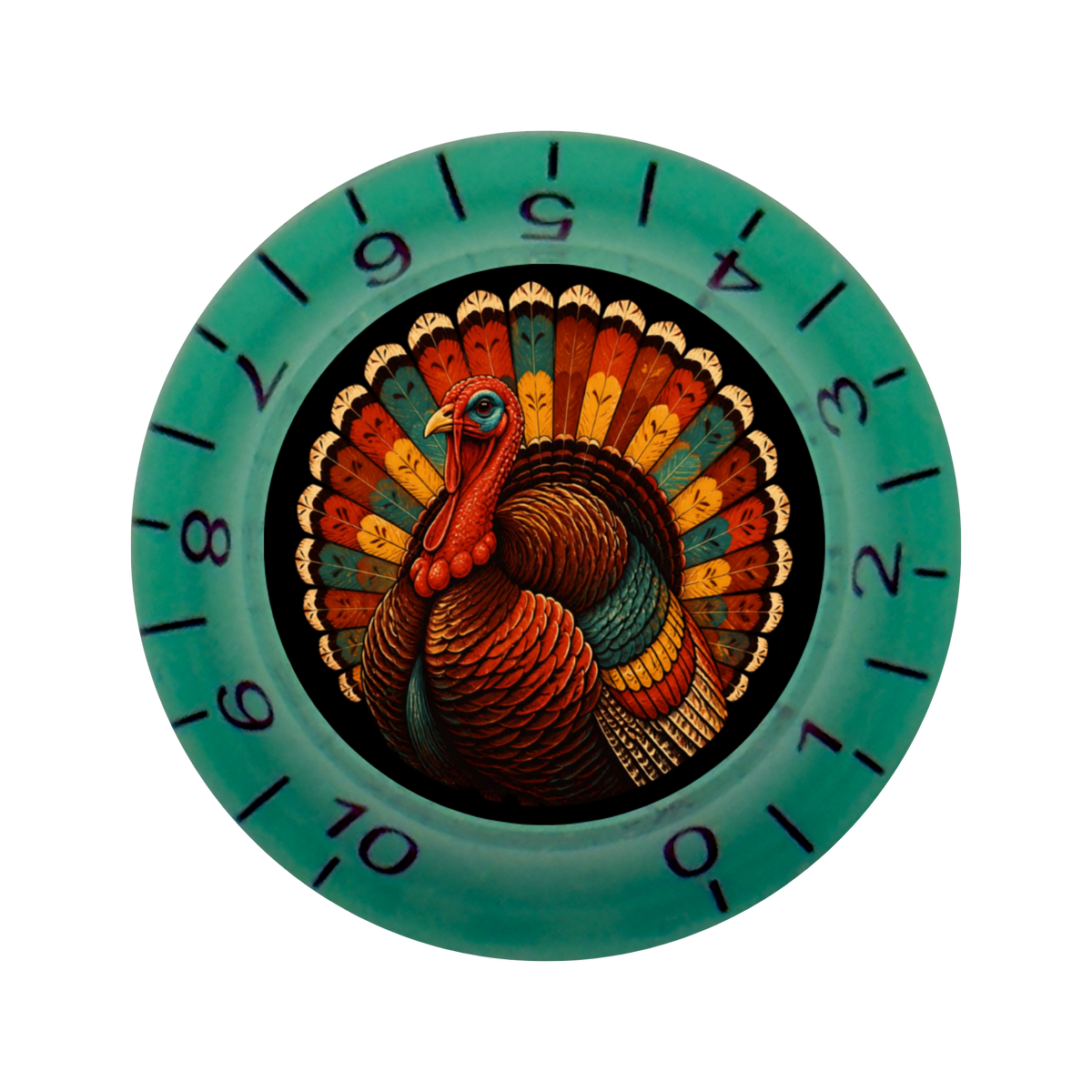 Custom Strums® Thanksgiving Turkey Bell-Style Knob Imperial (Single)