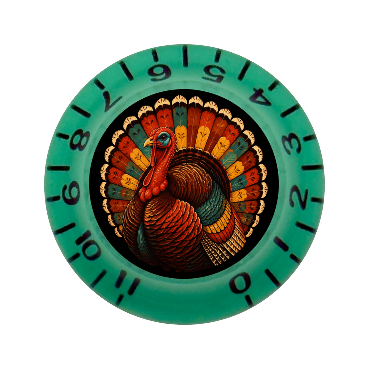 Custom Strums® Thanksgiving Turkey Bell-Style Knob Imperial (Single)