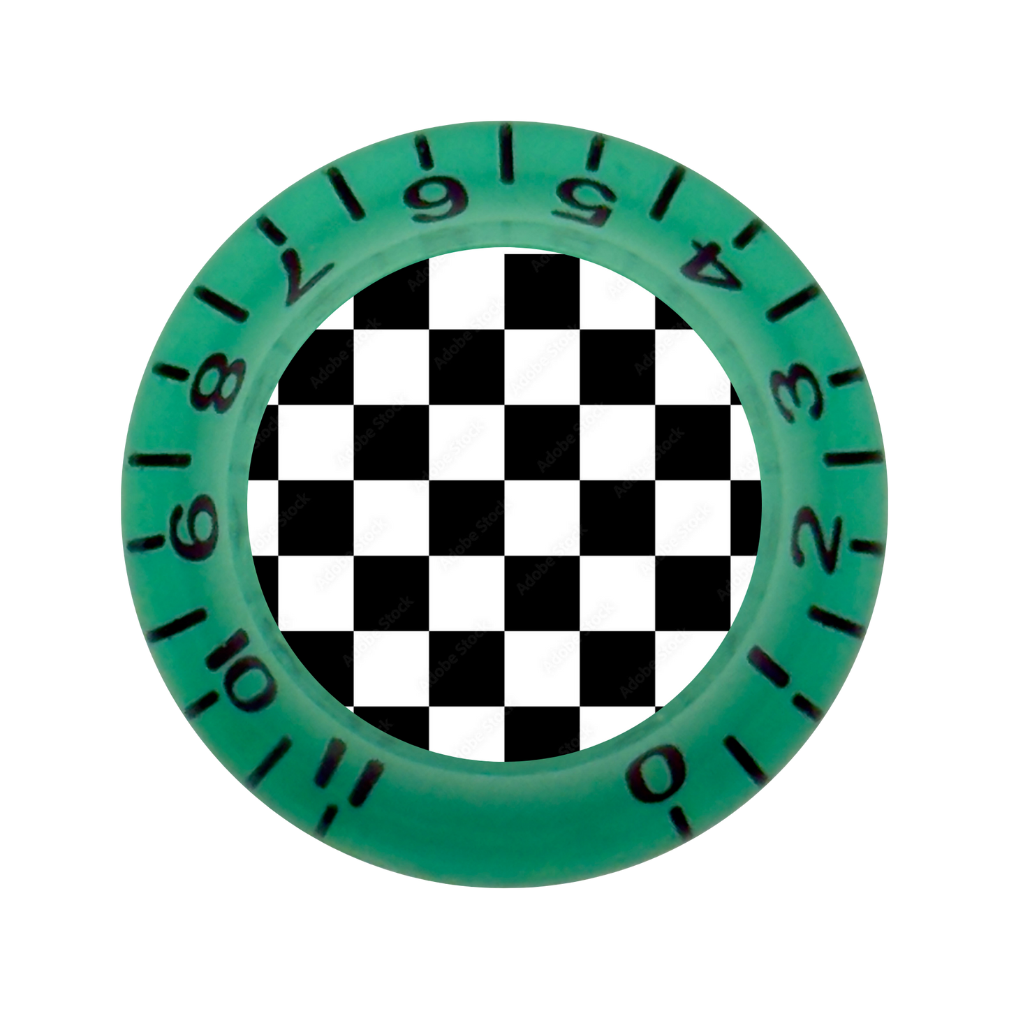 Custom Strums™ Checkerboard Bell-Style Knob (Single)