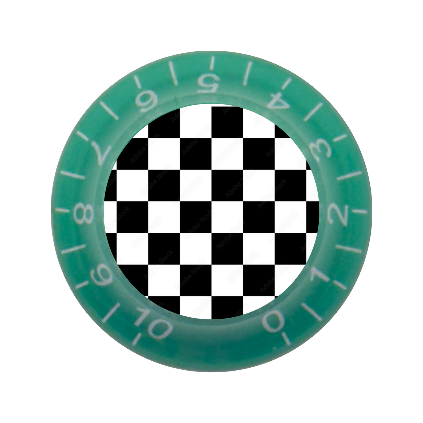 Custom Strums™ Checkerboard Bell-Style Knob (Single)