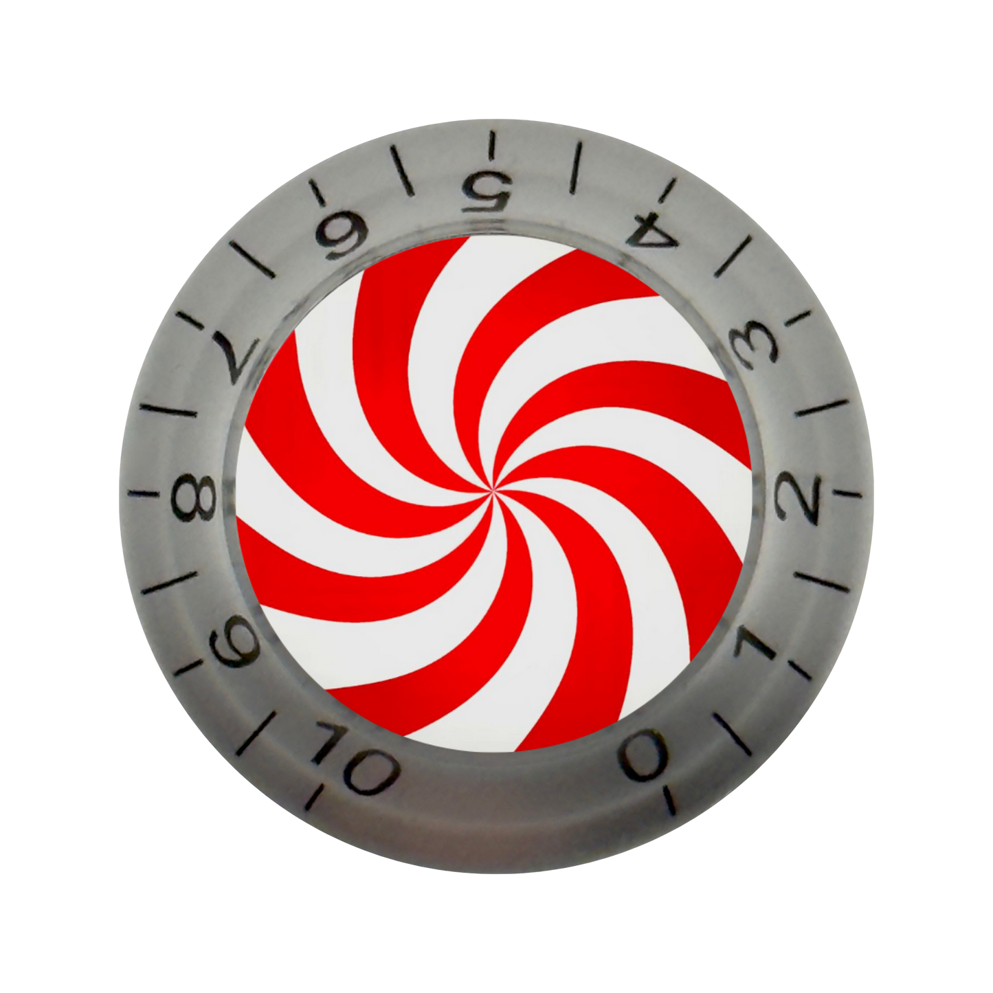 Custom Strums™ Peppermint Swirl Bell-Style Knob (Single)