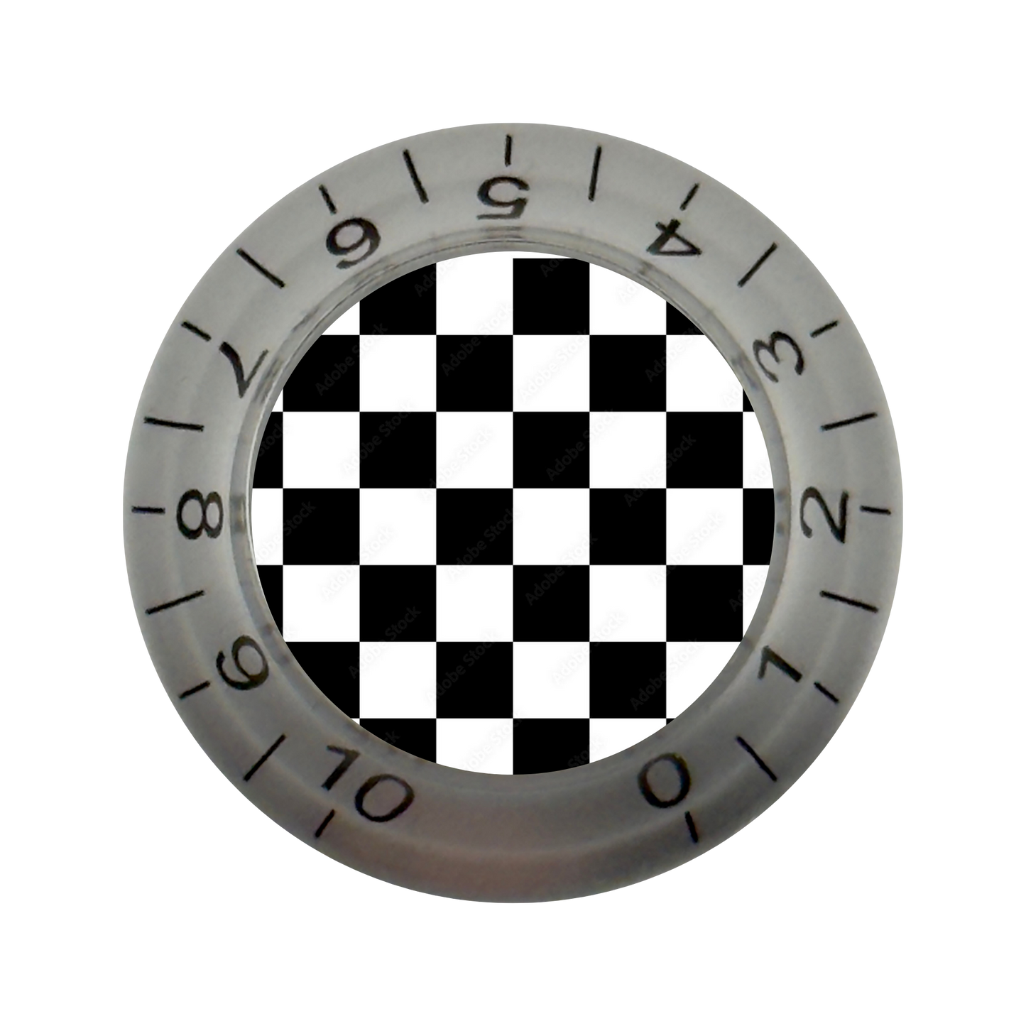 Custom Strums™ Checkerboard Bell-Style Knob (Single)