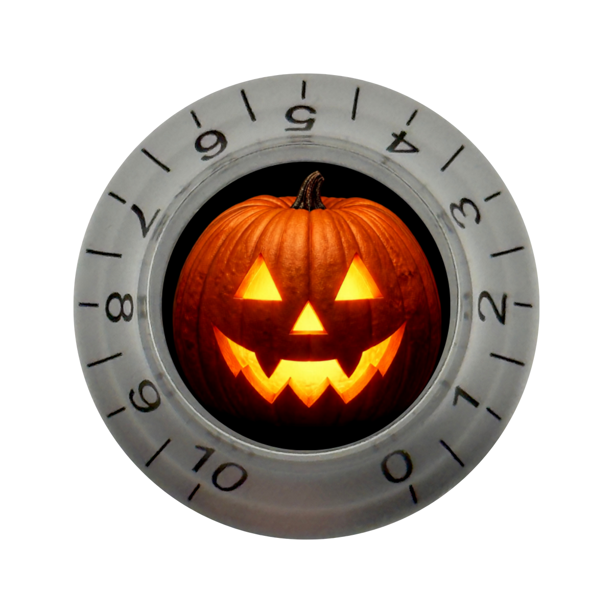 Custom Strums® Jack-o’-Lantern Bell-Style Knob Metric (Single)