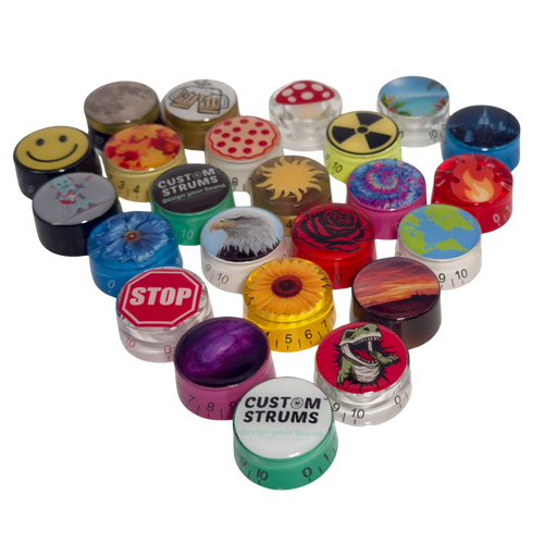 Custom Strums speed style knob designs