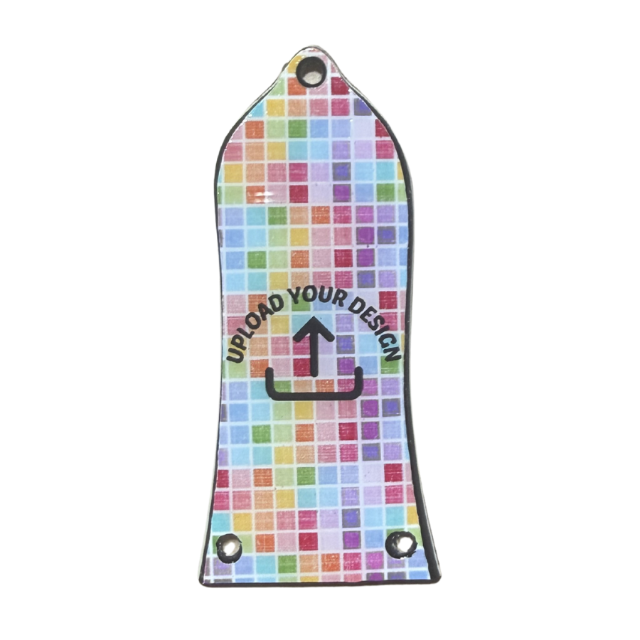 Epi Style Truss Rod Cover 3 Holes | Personalized Full Color Guitar Cover
