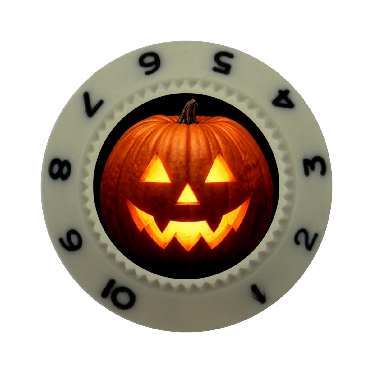 Custom Strums® Jack-o’-Lantern Strat-Style Knob (Single)