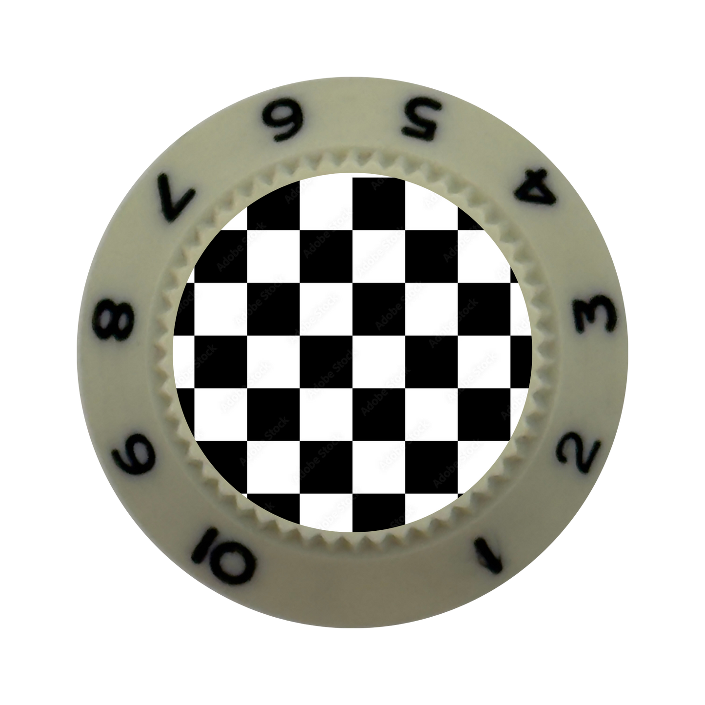 Custom Strums™ Checkerboard Strat-Style Knob (Single)