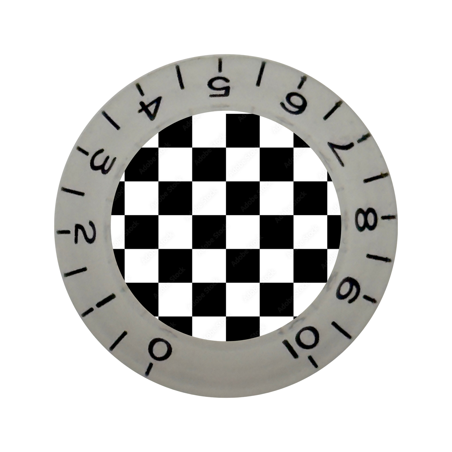 Custom Strums™ Checkerboard Bell-Style Knob (Single)