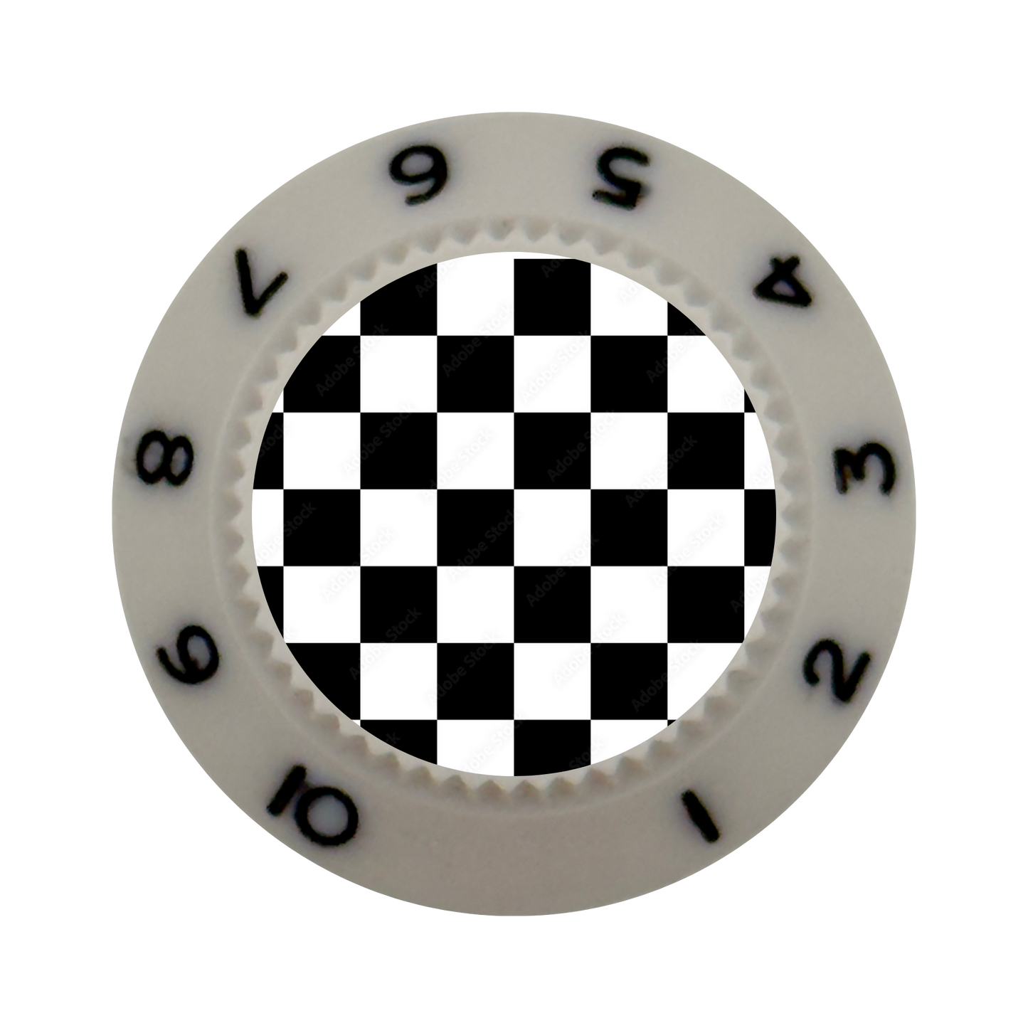 Custom Strums™ Checkerboard Strat-Style Knob (Single)