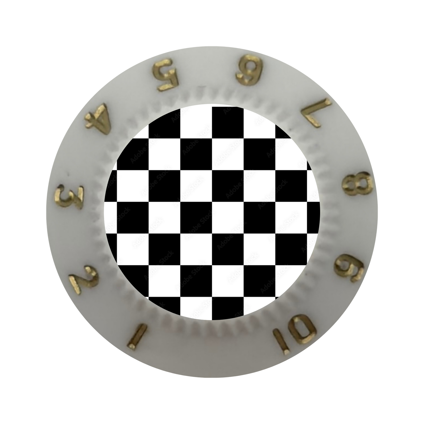 Custom Strums™ Checkerboard Strat-Style Knob (Single)