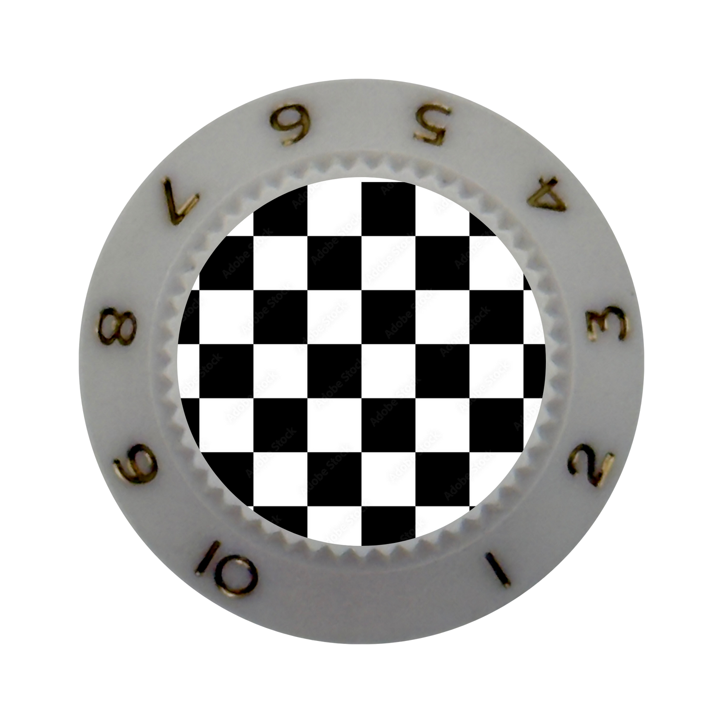 Custom Strums™ Checkerboard Strat-Style Knob (Single)