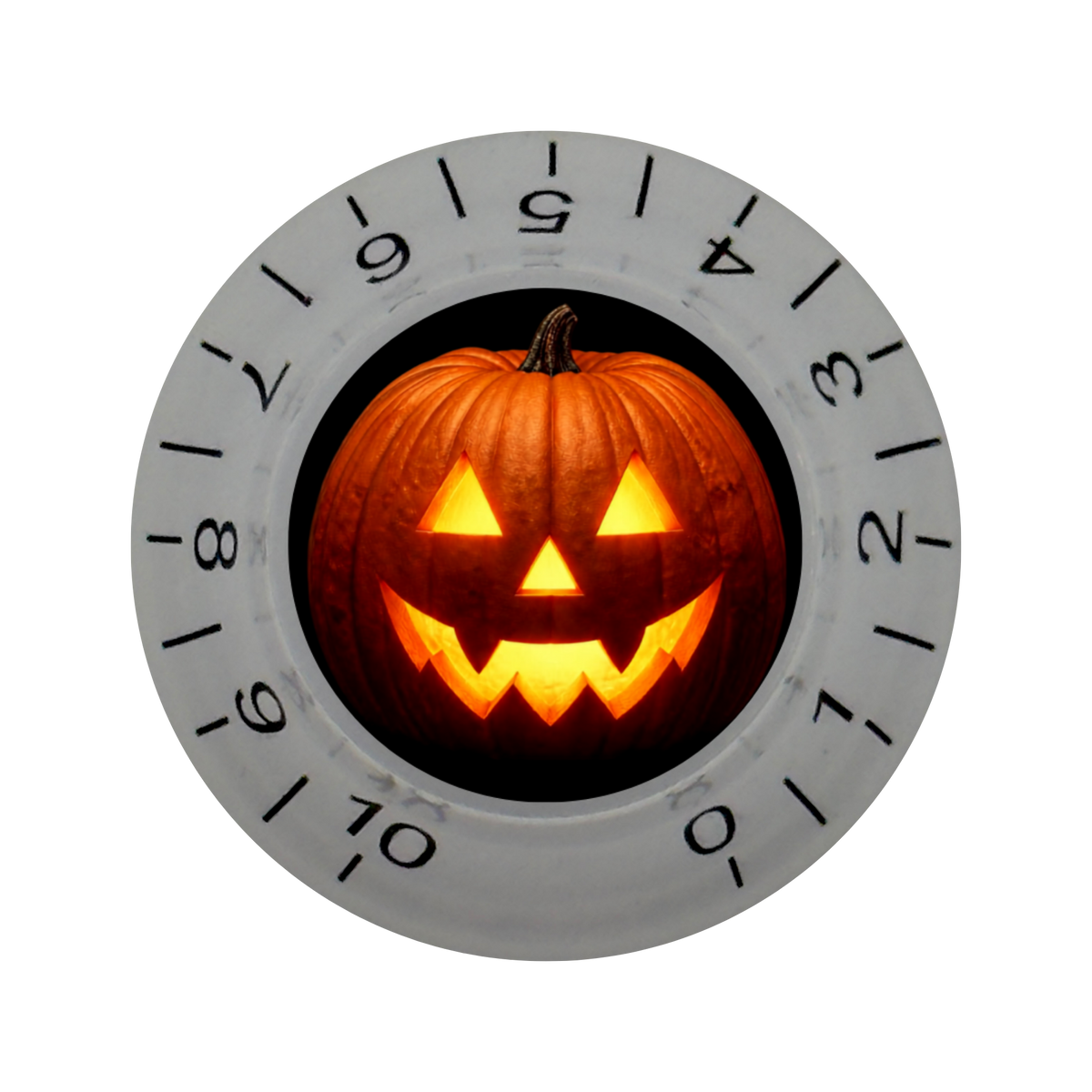 Custom Strums® Jack-o’-Lantern Bell-Style Knob Metric (Single)