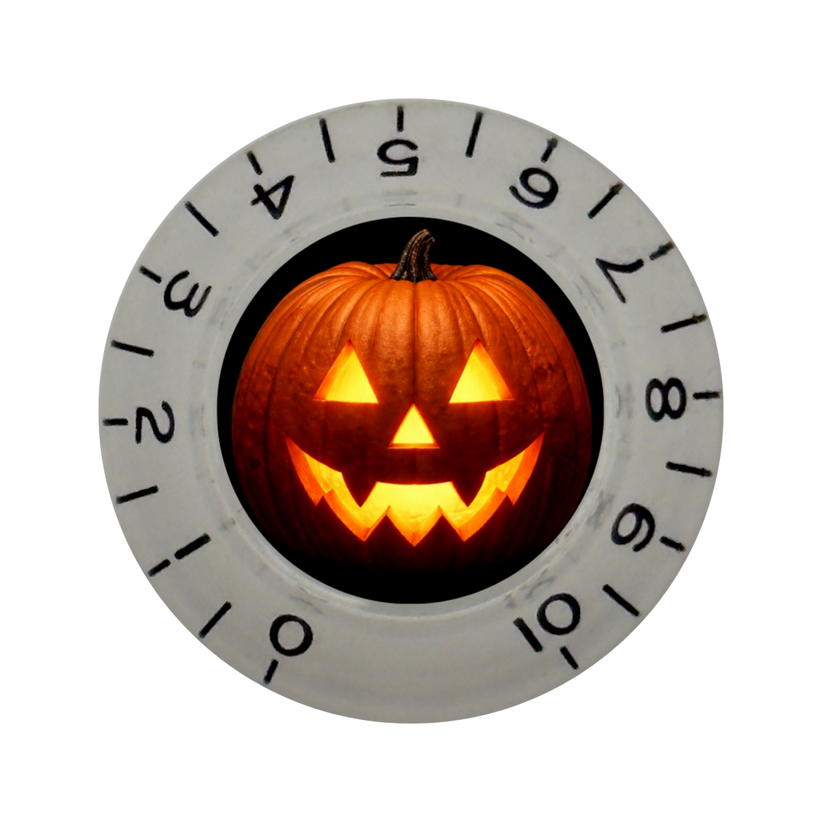 Custom Strums® Jack-o’-Lantern Bell-Style Knob Metric (Single)