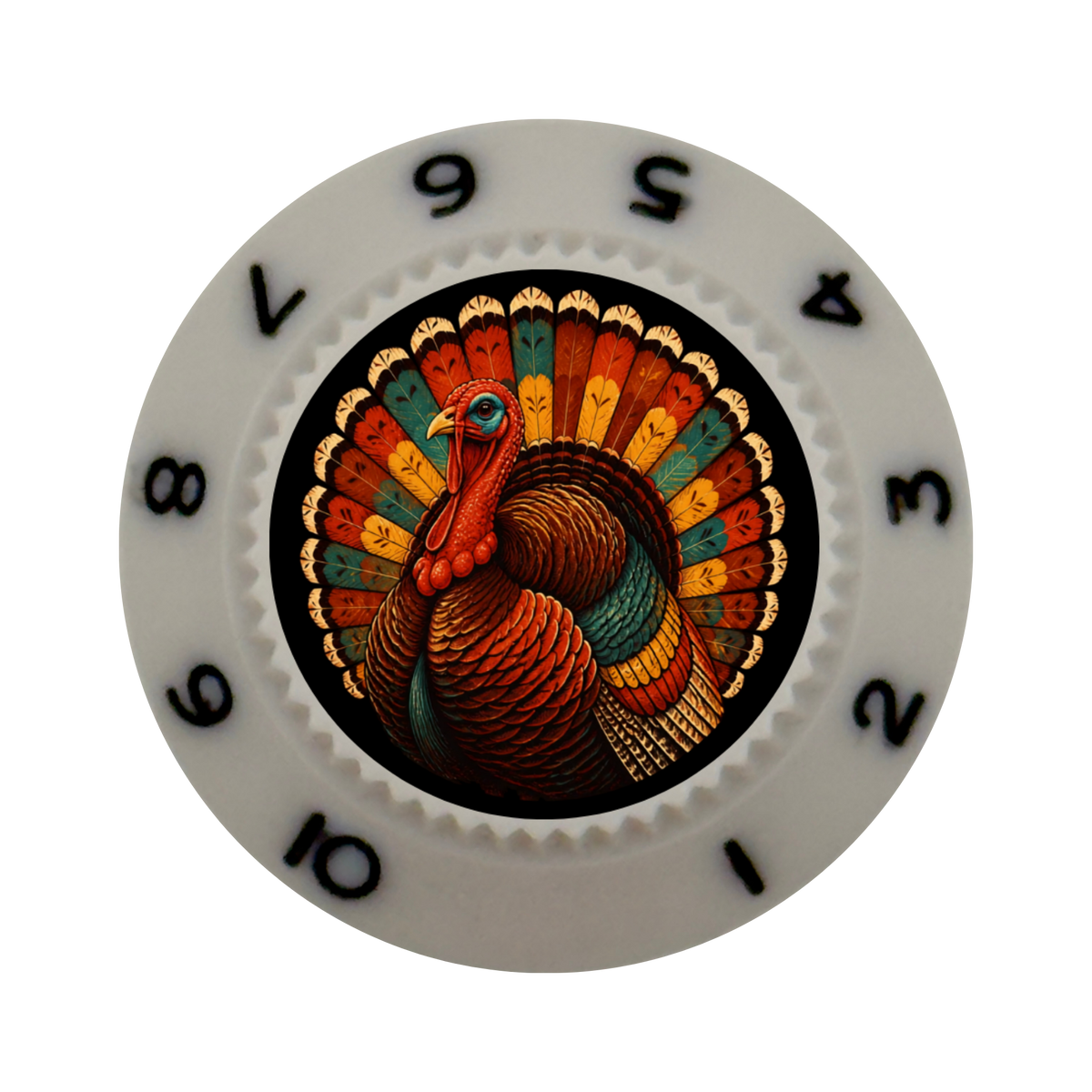 Custom Strums® Thanksgiving Turkey Strat-Style Knob (Single)