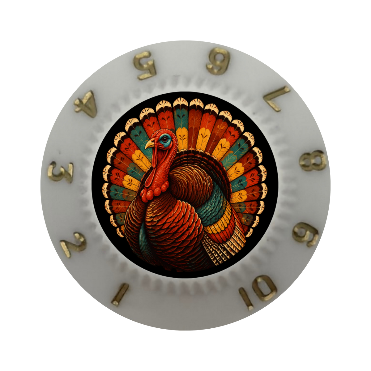 Custom Strums® Thanksgiving Turkey Strat-Style Knob (Single)
