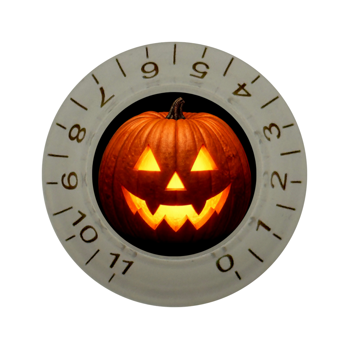 Custom Strums® Jack-o’-Lantern Bell-Style Knob Metric (Single)