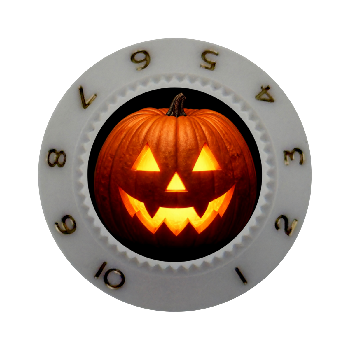 Custom Strums® Jack-o’-Lantern Strat-Style Knob (Single)
