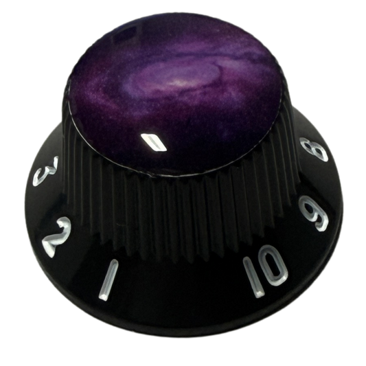 Custom Strums™ Purple Galaxy Strat-Style Knob (Single)