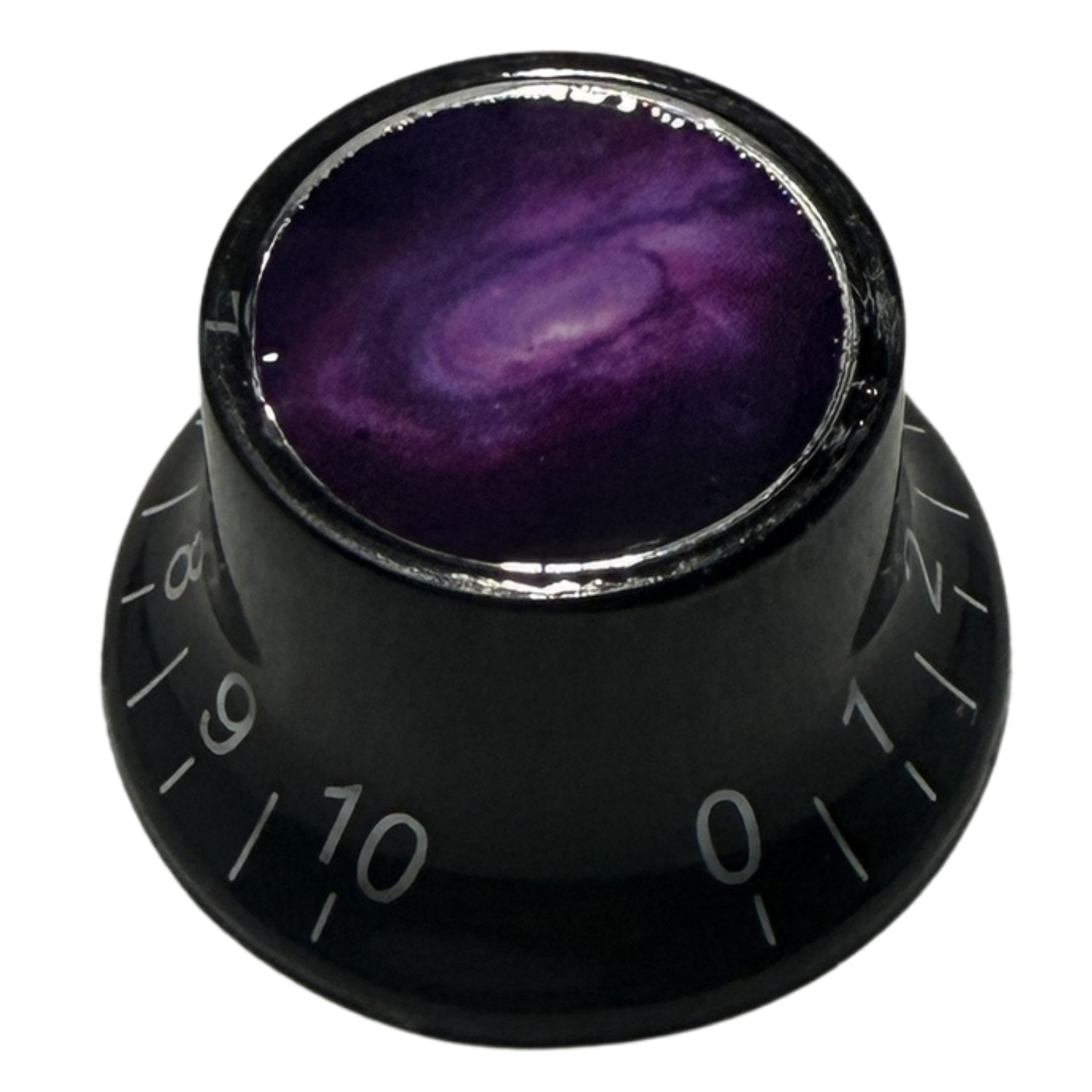 Custom Strums™ Purple Galaxy Top Hat-Style Knob (Single)